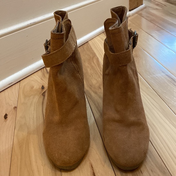 We Who See Suede Wedge Bootie - Picture 2 of 6